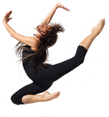 Dancer mid jump